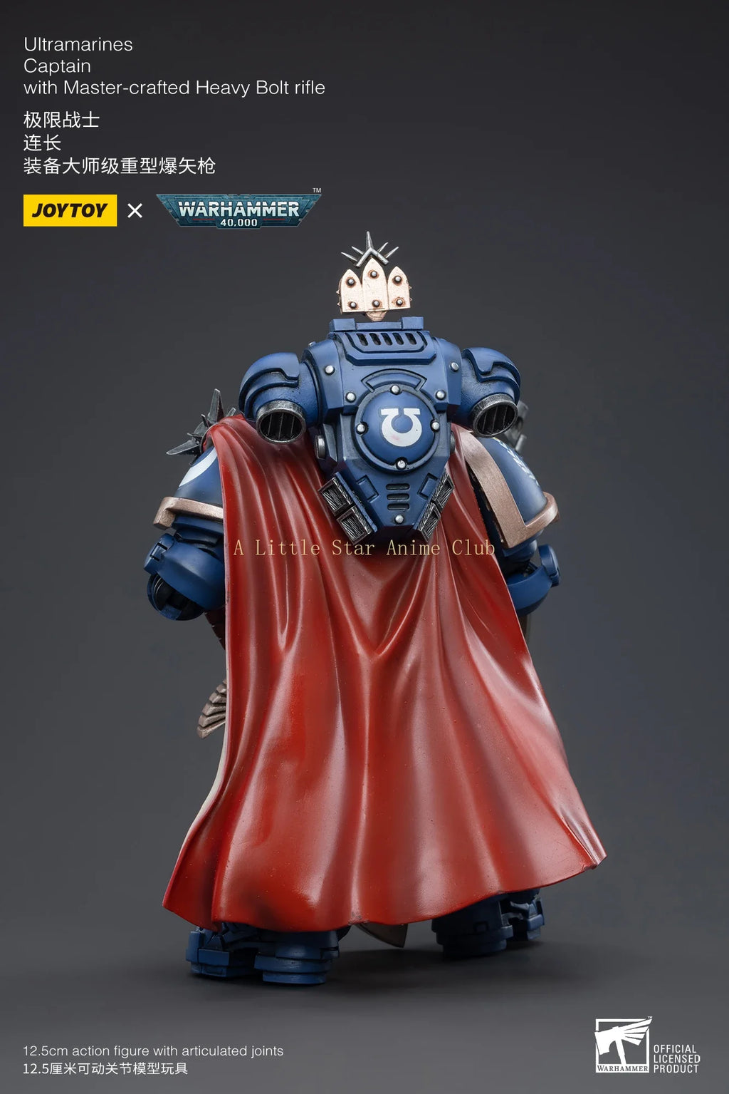 In Stock Original JOYTOY 1/18 Action Figure WARHAMMER 40000 Ultramarines Captain with Master-crafted Heavy Bolt Rifle Model