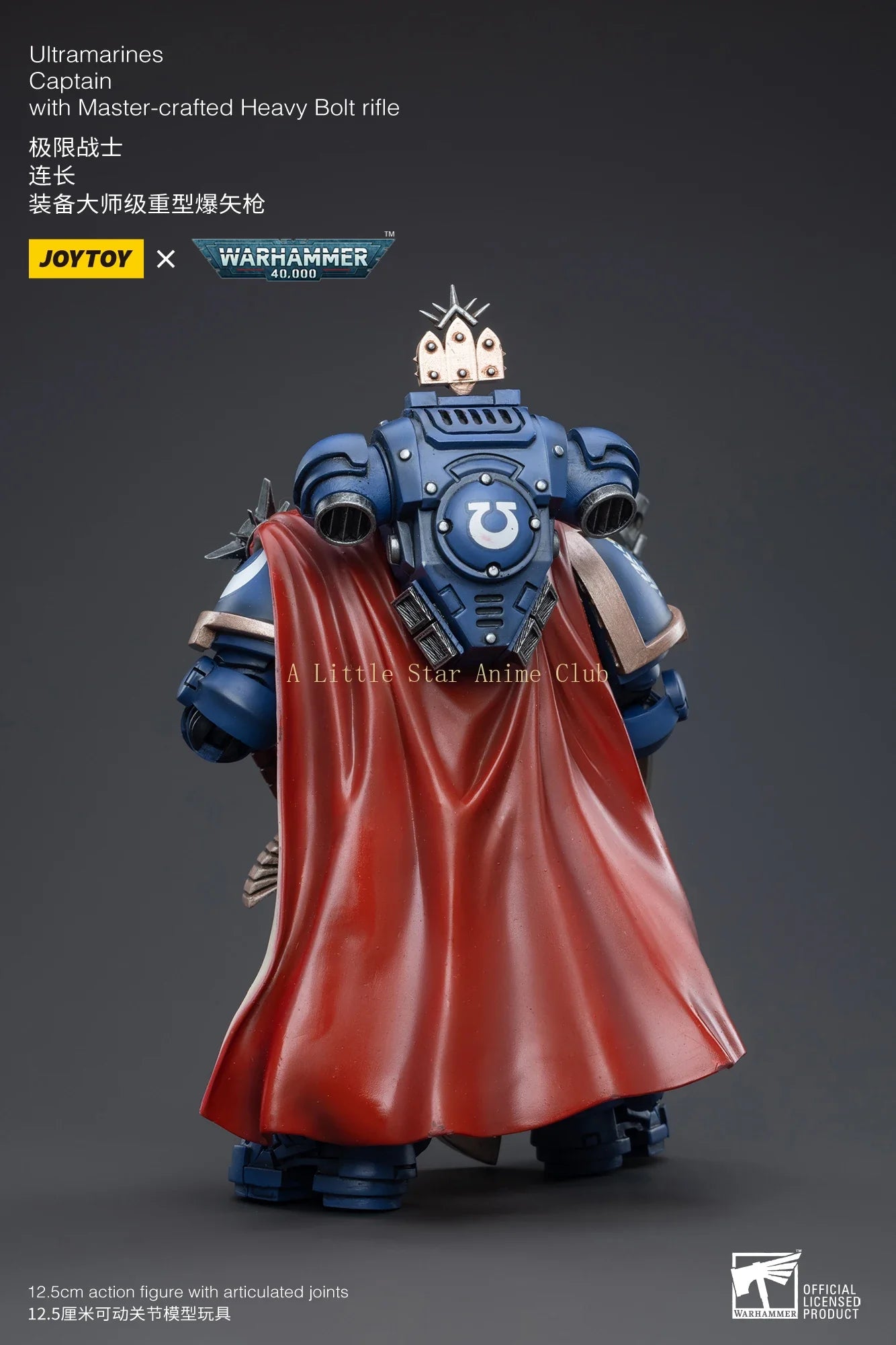 In Stock Original JOYTOY 1/18 Action Figure WARHAMMER 40000 Ultramarines Captain with Master-crafted Heavy Bolt Rifle Model