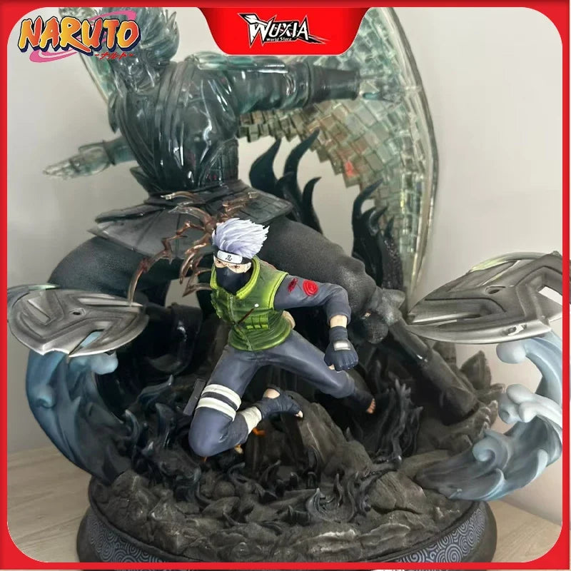 32cm Naruto Susanoo Figures: Kakashi Itachi Sasuke Multi-Character Anime Statue Detailed Model Collectible Stand Children Toys