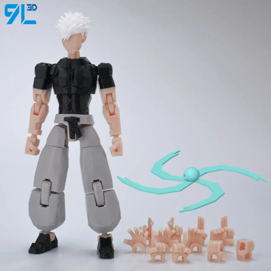 9L3D Printed Anime Naruto Jujutsu Kaisen One Piece Characters Lucky13 Dummy Action Figures Multi-Jointed T13 Mannequin Toys