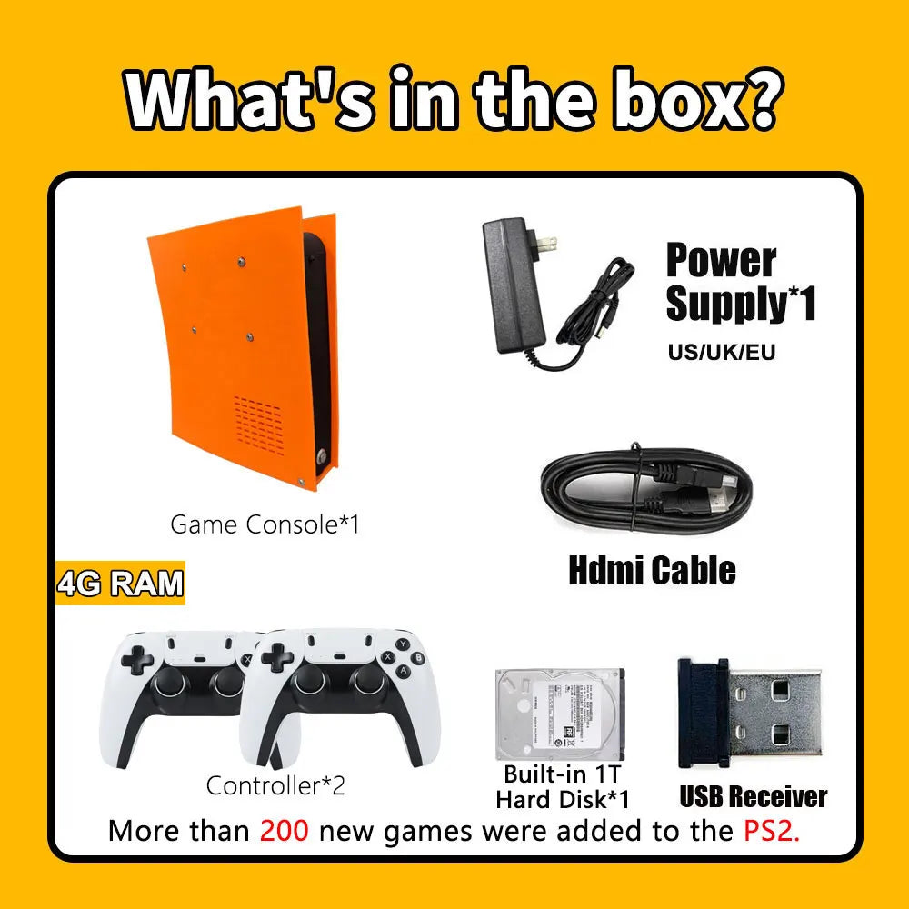 70000+Games Retro Game Console M88 60+Emulators 1T Batocera I3-3110M For Wii PS2 PSP GameCube N64 Wireless handle 4K HD TVBox