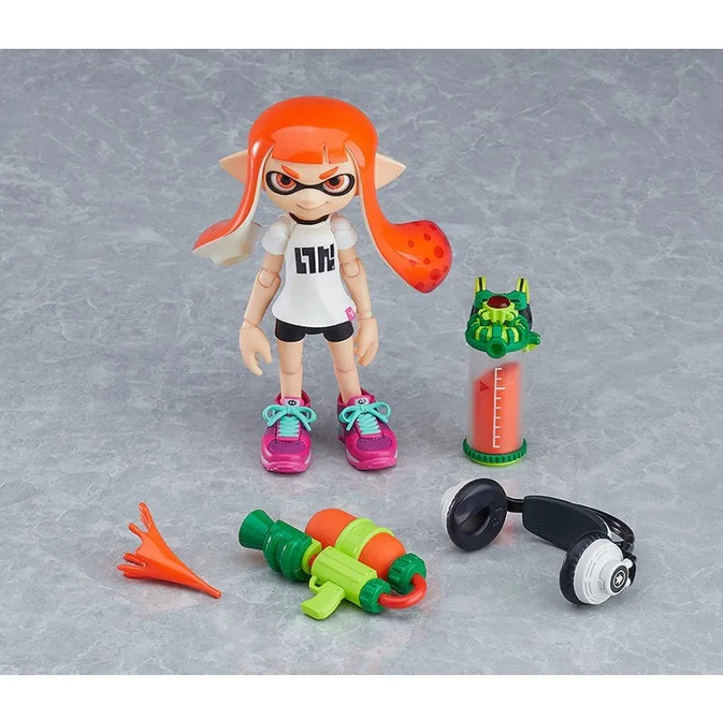 Max Factory Original Figma Finished Moveable Precious Doll Series Splatoon Anime Action Figure Toys Model Festival Gift for Boys