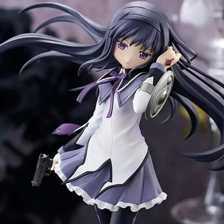 NEW 17CM PMMM Puella Magi Anime Figure Akemi Homura PVC Ornaments Toy Figurine cute Loli Collection Model Toy Gift