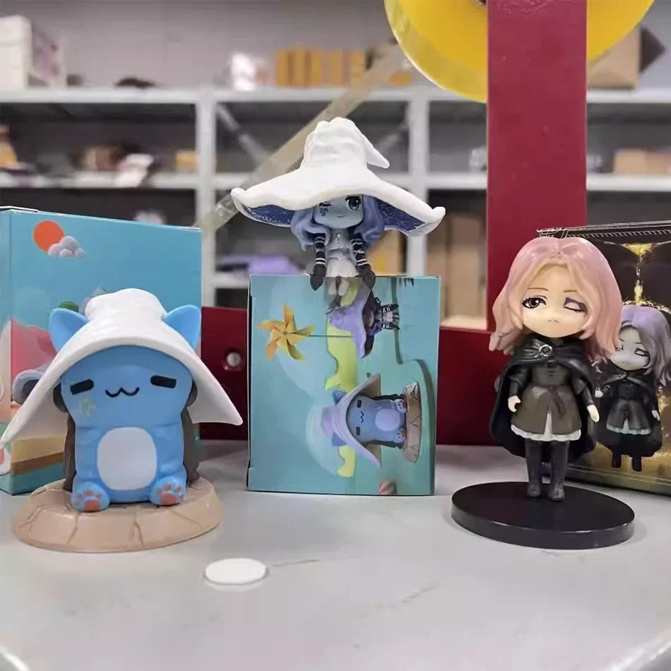 2026 In Stock Ring Gaming Q Version Mini Ranni Cat Melina Malenia The Half-Wolf Action Figure Lani Magic Ornaments Dolls