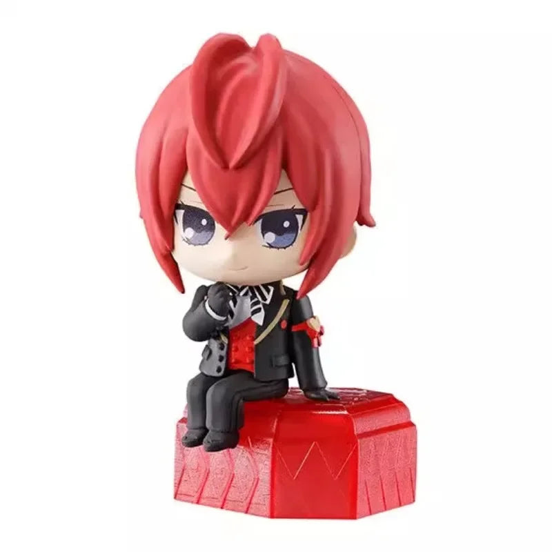 BANDAI Anime Twisted Wonderland Q Version Grim Crowley Riddle Rosehearts Gifts or Collection Genuine Action Figure Model Toys