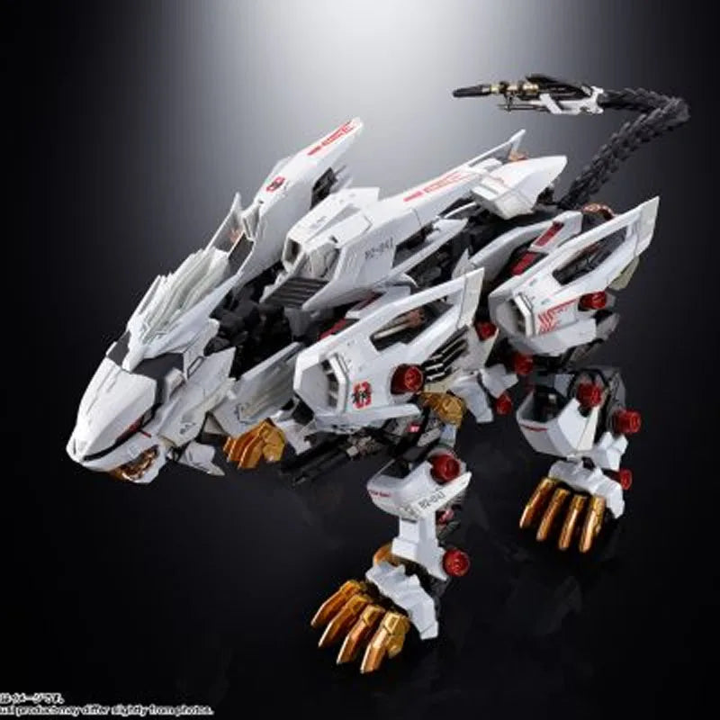Bandai Original Chogokin Zoids RZ-041 Liger Zero Anime Action Figures Toys for Boys Christmas Gift Collectible Model Ornaments