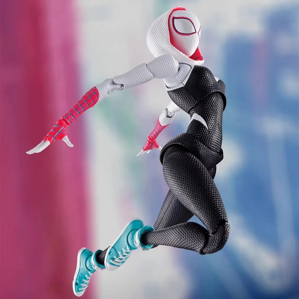 SHF Lady Amazing Spiderman Spidergwen BJD Spider Man Into the Spider-Verse Gwen Figure Model Toys
