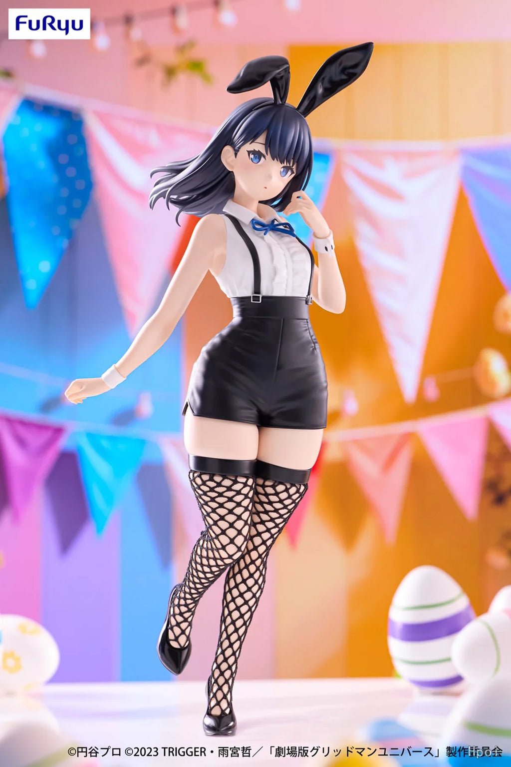 Original Genuine FuRyu Prepainted BiCute Bunnies Gridman Universe Takarada Rikka Easter Bunny Ver. Anime Character Figure Gift