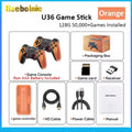 Reebolnic U36 Game Stick 128G 50,000+Games Installed 4K HD Output Retro Video Game Console 3D 40+Simulators PSP PS1 Boy Gifts