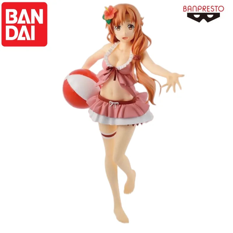Bandai In Stock Original Banpresto Yuuki Asuna Doll Brand New Boxed Action Figure Animation Peripherals Anime Characters Garage