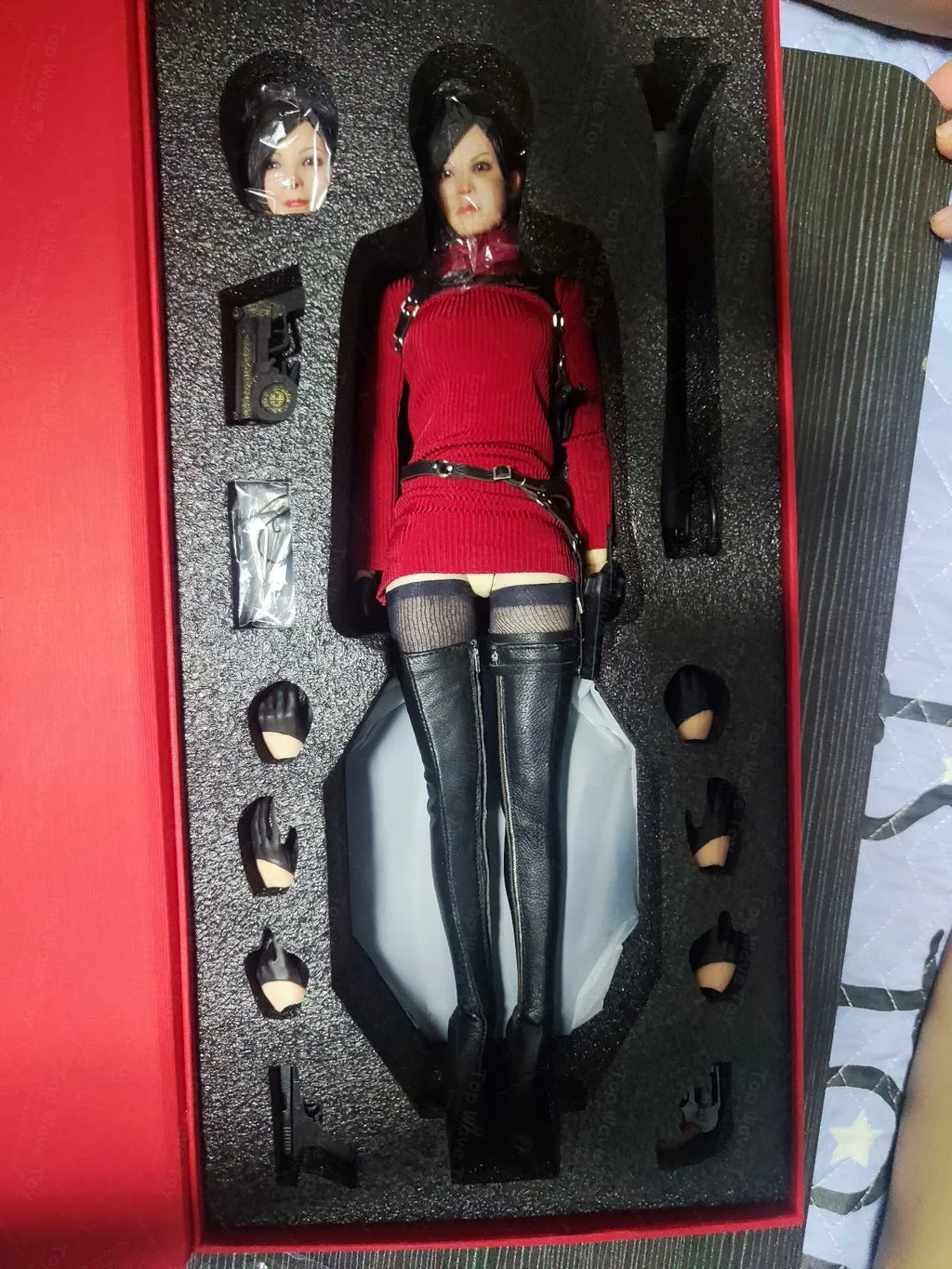 New In Stock BY-ART BY-021 1/6 ADAH Ada Wong Mysterious Agent Red Battle Clothing Survival Game Mystery Spy Clothes Set Fit Toy