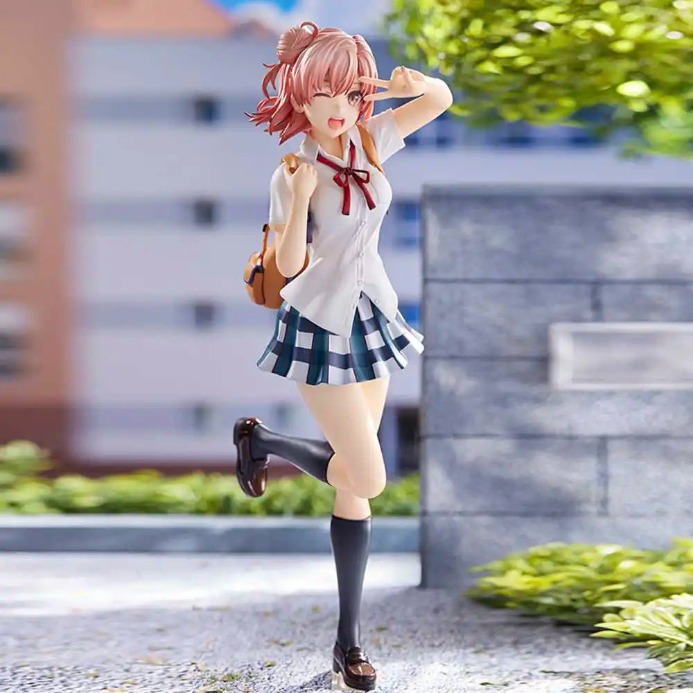 Yui Yuigahama Collectible Figure Oregairu Anime Secondary School Girl Statue Desktop Chassis Ornament For Anime Fans Gift