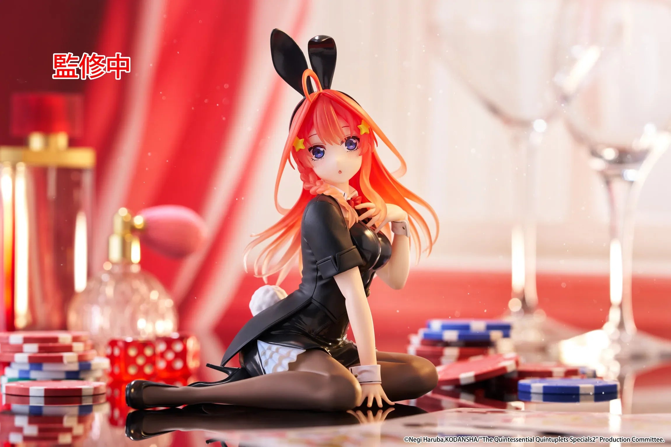 In Stock TAITO Desktop Cute Nakano Itsuki Bunny Girl Doll Ornaments Anime Action Figure Toy Gift Model Collection