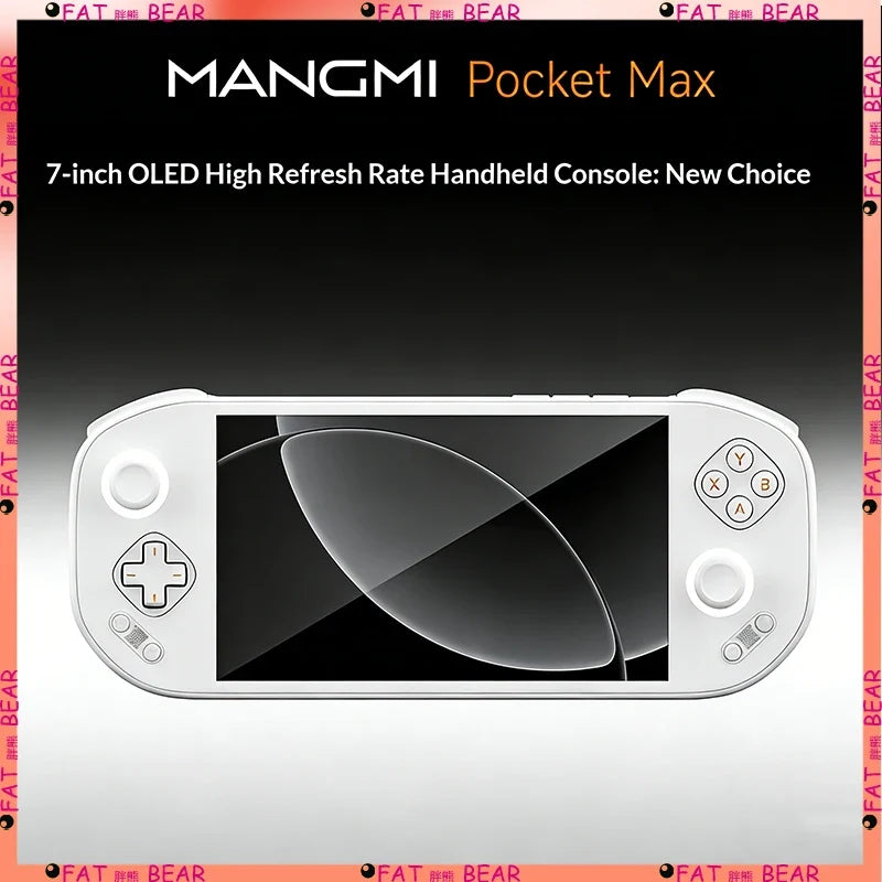 MangMi Pocket Max 7-inch 144Hz OLED screen Snapdragon 865 Hall trigger magnetic module retro portable game console 8+128