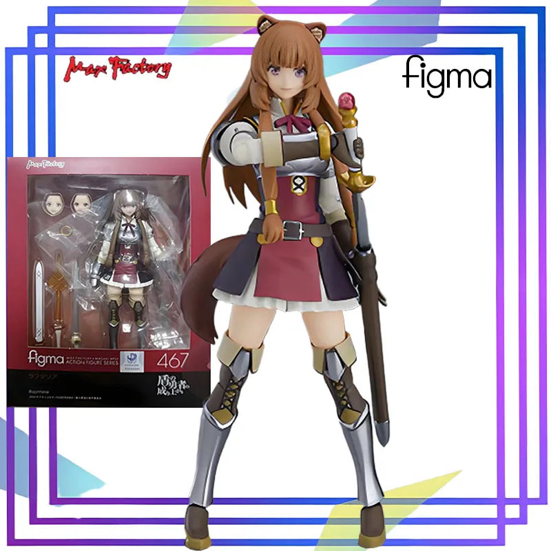 Max Original Figma Serie The Rising of The Shield Hero: Raphtalia Anime Actionfigur Montagemodell Spielzeug Sammlerstücke