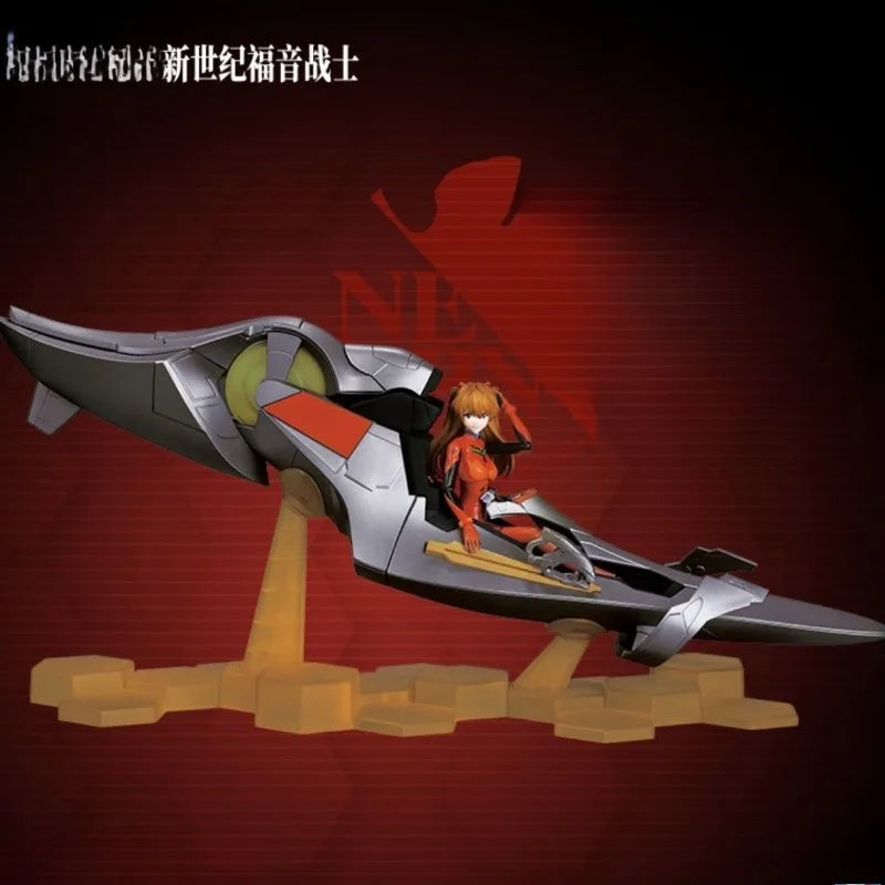 Neon Genesis Evangelion Animation Miracle Edition Asuka Battle Suit Cockpit Special Edition Movable Figure Desktop Ornament Gift