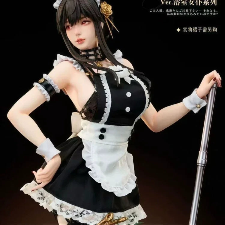 Chinese Made Spy x Family Yor Forger Maid Outfit GK Figure Anime Model Toy Boxed Standing Pose For Anime Collectors