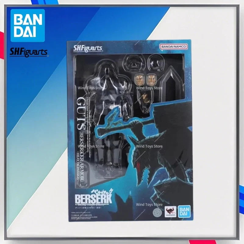 100% Original Bandai Sh Figuarts Shf Guts Berserker Heat Heat of The Passion Model of Action Figures Toys Figure PVC Gift