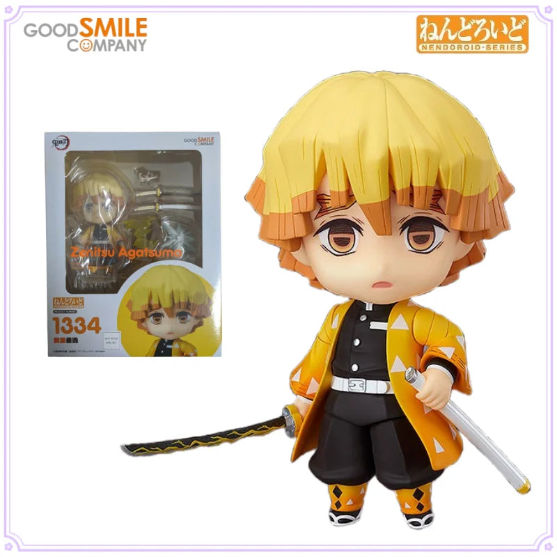 GSC Original Nendoroid Series No.1334 Zenitsu Agatsuma Out of Print Peripheral Figure Toys for Boys Gift Collectible Ornaments