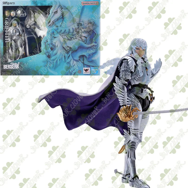 Bandai SHF Berserk Guts Farnese de Vandimion Schierke Action Figures Posable Collectibles Painted Detailed Anime-Accurate