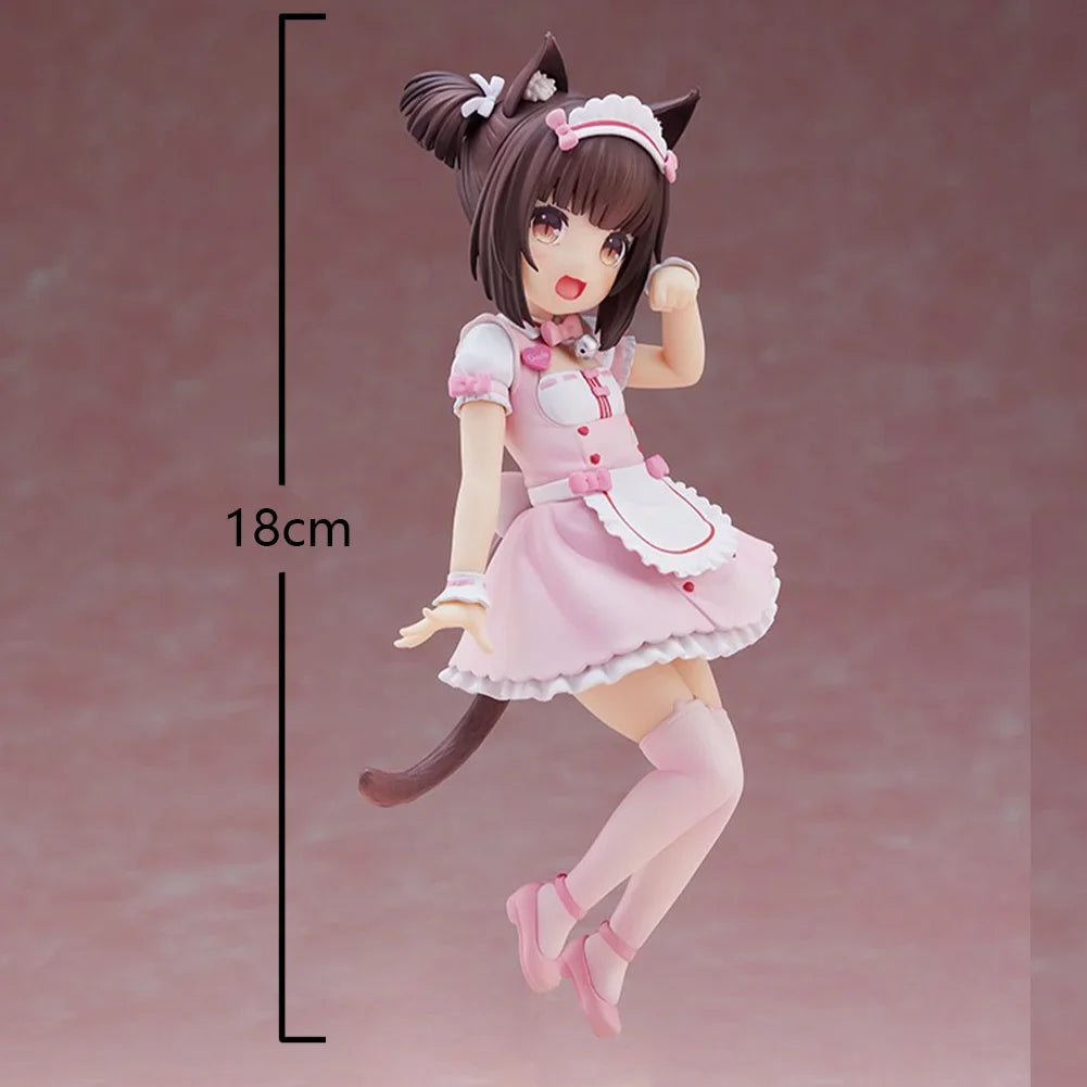 Anime Chocola Vanilla figure Chocola Vanilla action figure maid outfit Chocola Vanilla figurine Model Toy Collection Statue Gift