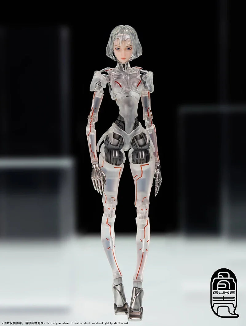 2025 New In Stock Guke Studio AI Agent Femmella C1 Punk Style Transparent Movable Female 1/12 Action Figure Toy Gift