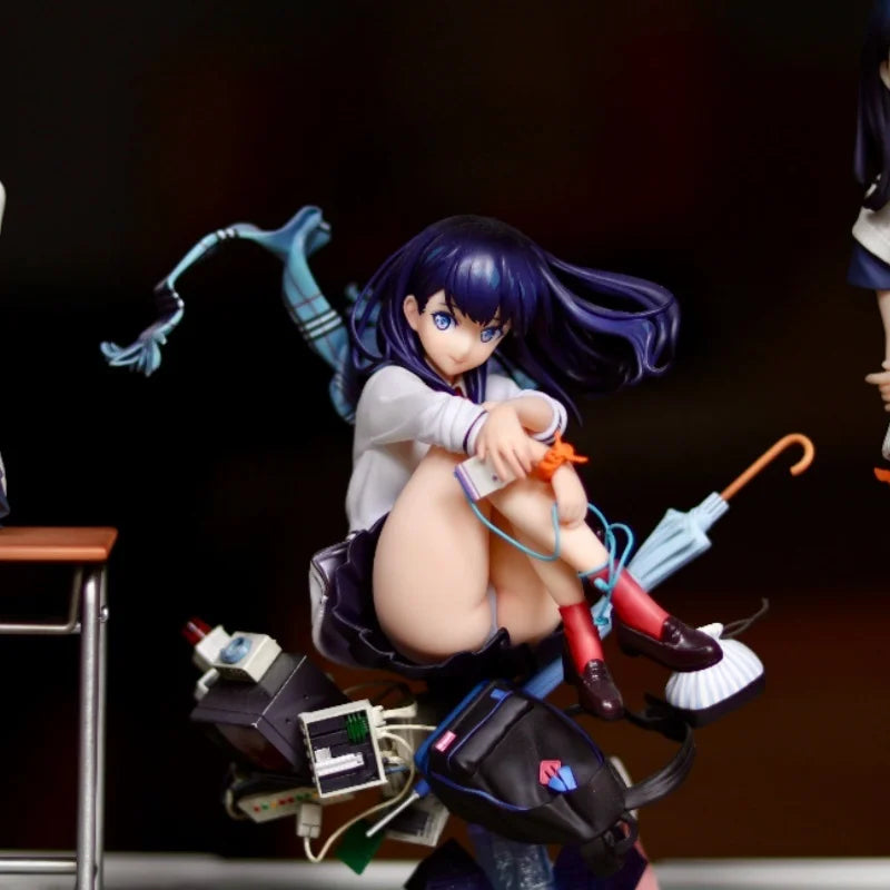 Hot 18cm Ssss Gridman Anime Figure Takarada Rikka Statue Pvc Gk Statue Figurine Model Doll Collection Room Decora Desk Gift Toys
