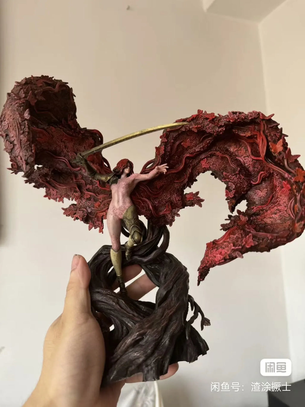 Valkyrie, Goddess of Rot, Malenia 3D - Printed Resin - Painted Finished Collectible Model Toy