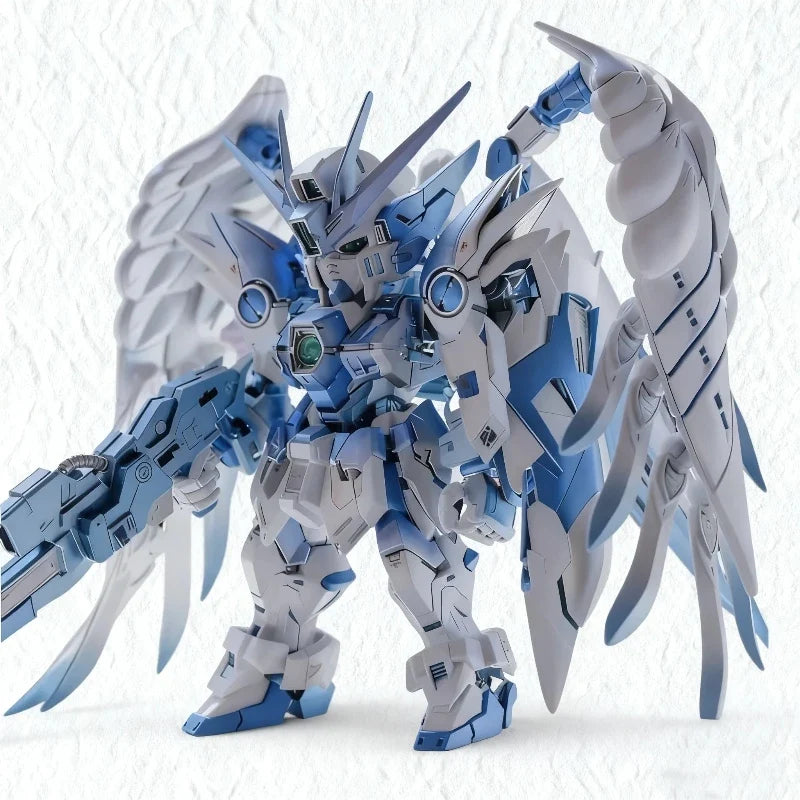 New MGSD Glacier Blue Gradient Wing Assembly Model Kit Action Figures Toys With Water Decals Display Stand Desktop Collectible