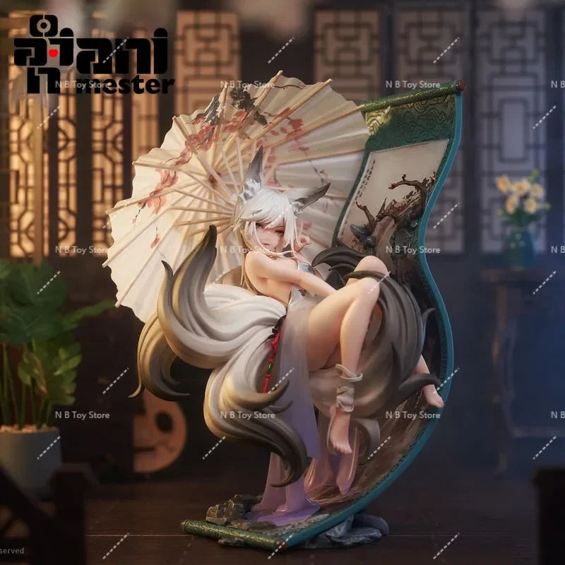 In Stock Fox Mo Li Anime Figure, 25cm Collectible Doll, Original Anime Model, Adorn Gift, 1/7
