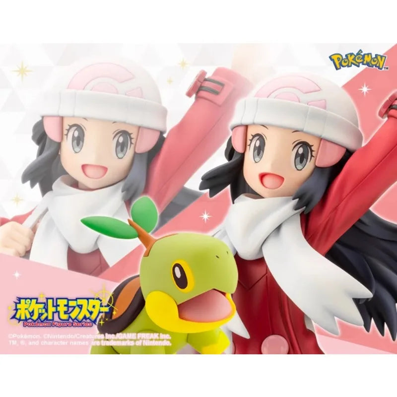 KOTOBUKIYA Original Pokemon Anime Figure ARTFX J Dawn Turtwig Action Figure Toys for Kids Gift Collectible Model Ornaments