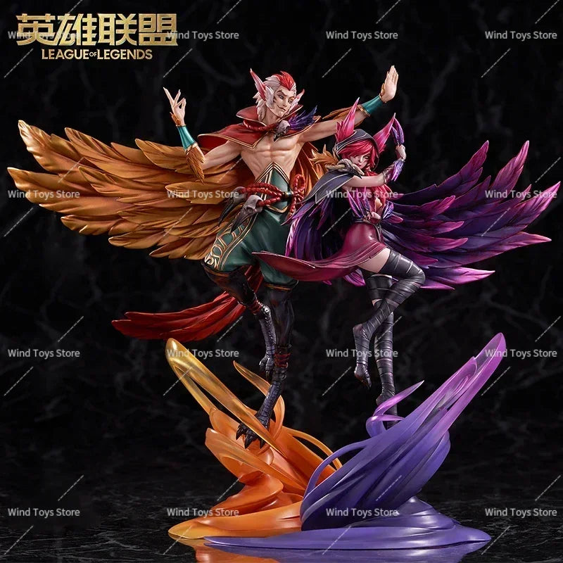 HobbyMax League of Legends Anime Figure Rakan and Xayah 1/7 Original Figurine Collection Boxed Ornaments Model Doll Toys