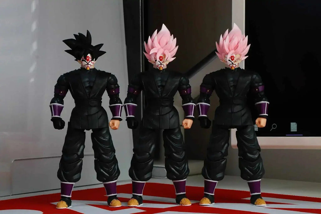 Demoniacal Fit DF Dragon Ball SH Figuarts SHF Ultimate Atrocious Black Goku PinkZamasu Anime Action Figures Collection Model Toy
