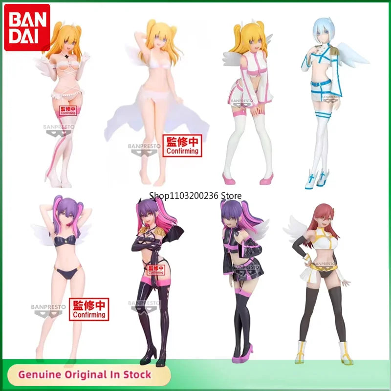 BANDAI Original 2.5 Dimensional Seduction GLITTER&GLAMOURS Ririsa Amano Miriela Ririya Nonoa Swimwear Action Figure Model