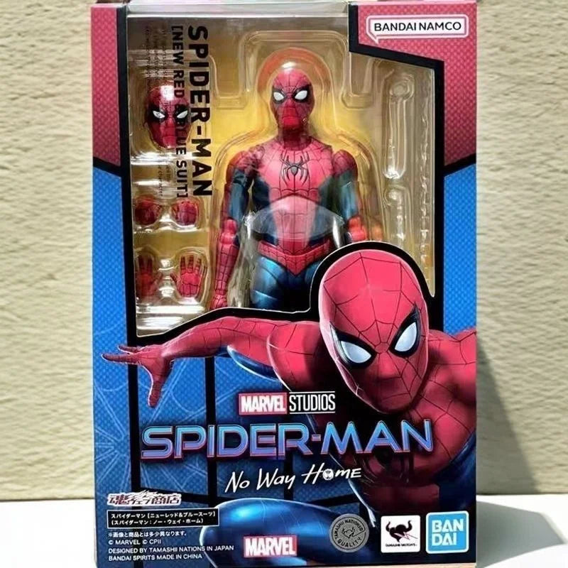 Bandai Original Tamashii Limited S.H.Figuarts Spider-Man Neuer Rot-Blauer Anzug Tom Holland No Way Home Action-Anime-Figur Spielzeug