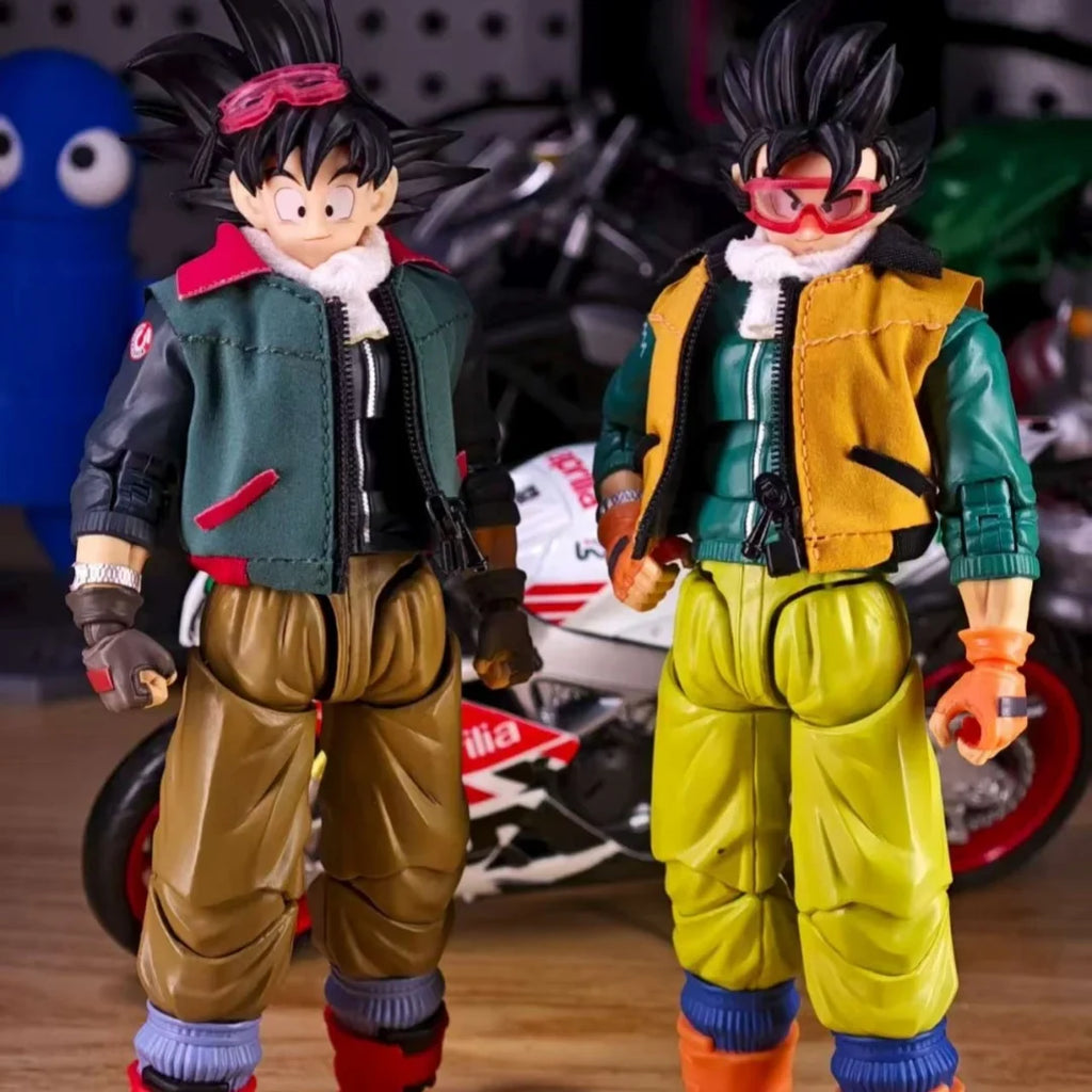 Dragon Ball Anime Shf Goku Handmade Sunglasses and Scarves Clothes Built In Iron Wire Is Suitable for 1/12 Movable Humanoid Toy
