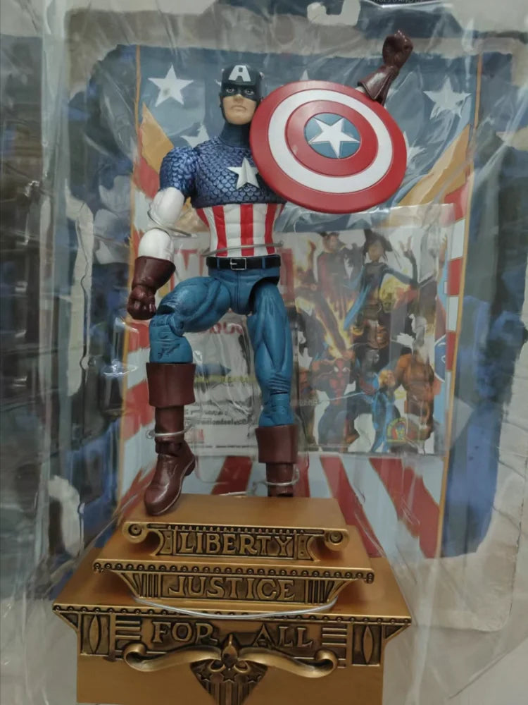 Marvel Select Captain America Action Figure Avengers Series 6-Inch Articulated Doll Model Doll Toys Authentic Boxed Version Gift