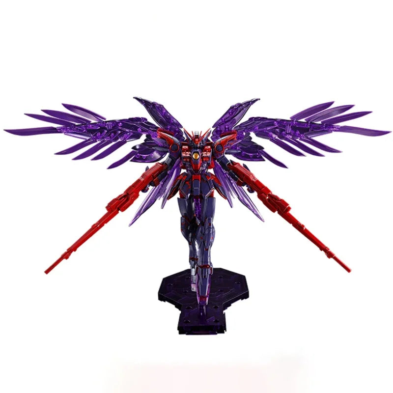 Bandai MG 1/100 Gundam Epyon EW Action Figure Wing Gundam Zero EW Cross Contrast Colors Plastic Model Kit Collection Gunpla Gift
