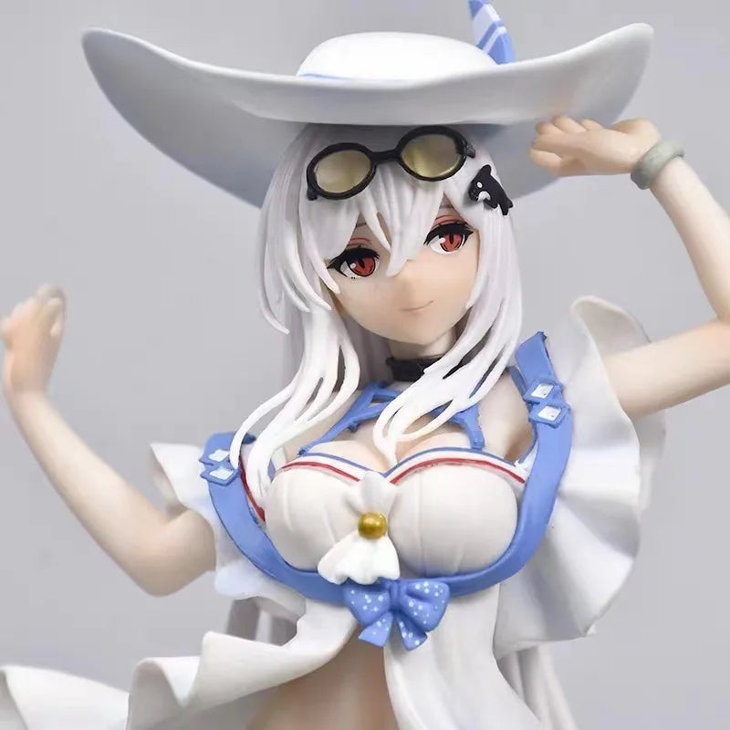 Arknights Skadi Ver Beach Summer Swimsuit Figure Anime Peripheral Collectible Model Statue Desk Decor Boxed Gift for Fans