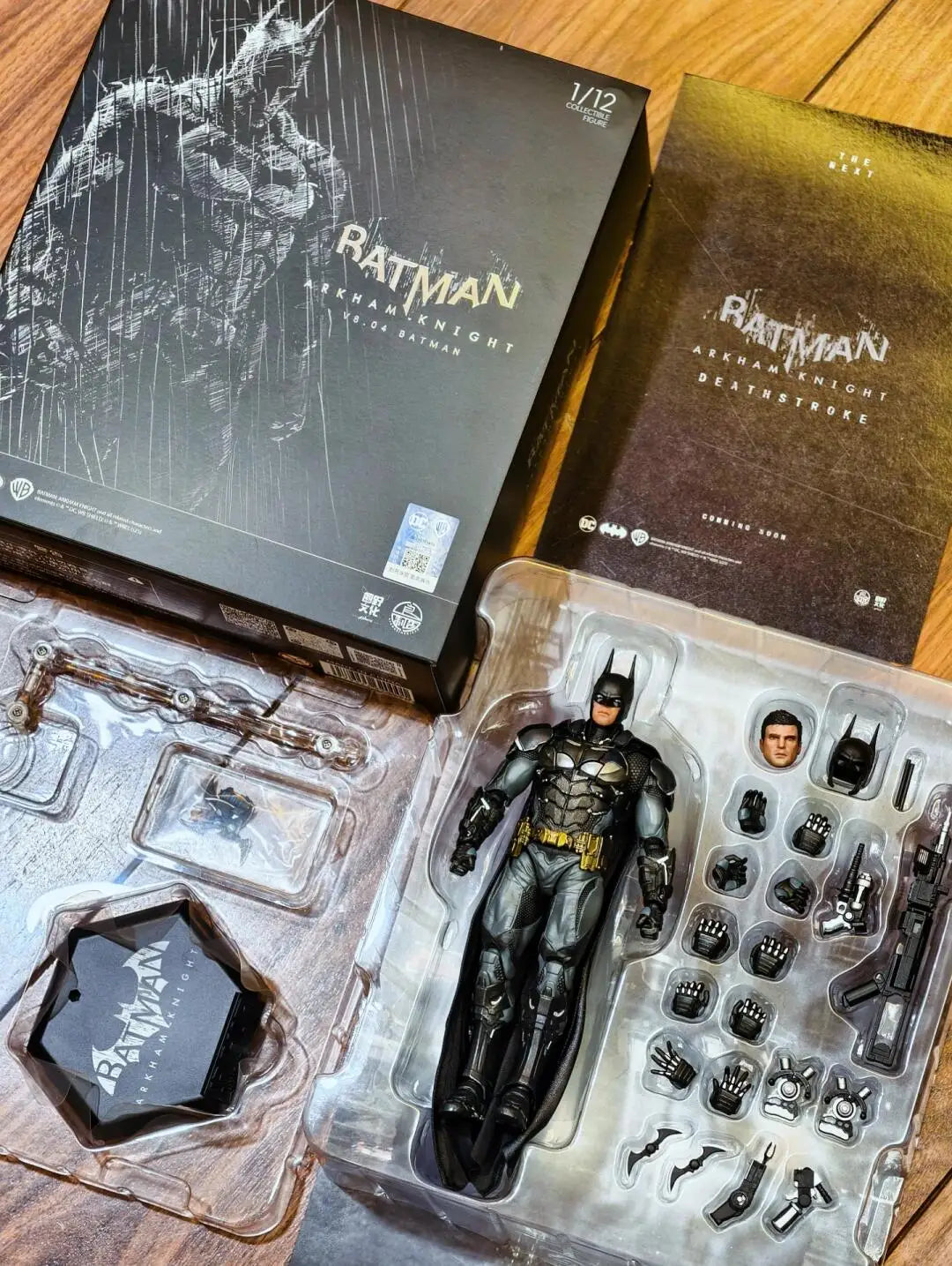 In Stock LPZZ DC001 1/12 Batman Action Figure Scale Male Soldier Arkham Knight Warrior Edition Batman Figurine Model Set Toys