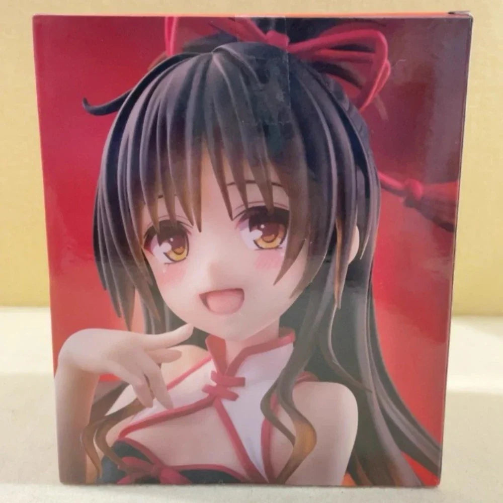 In Stock Taito Original Genuine To Love-Ru Darkness Desktop Cute Figure Yuuki Mikan Chinese Dress Ver. 13cm Model Toy Figures
