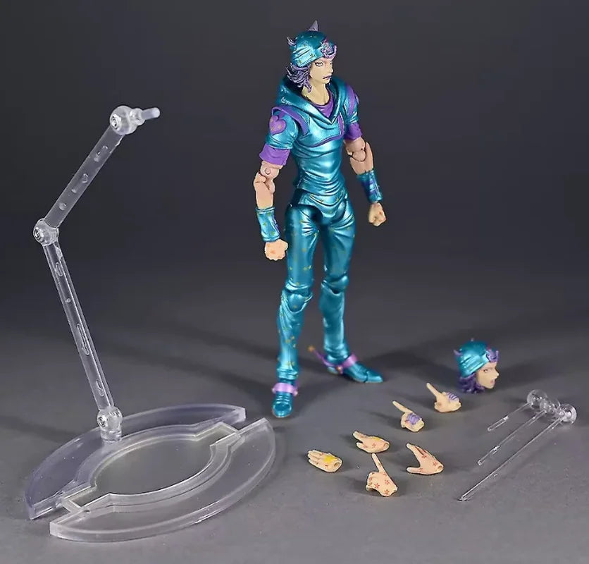 Auf Lager Medicos Steel Ball Run Jojo'S Bizarre Adventure Johnny Joestar Actionfigur Wf Limit 15cm Originalmodell Spielzeug