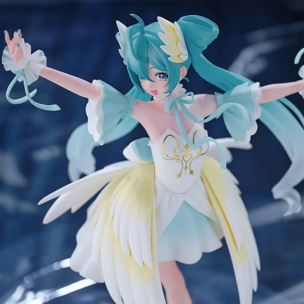 Judai Original Bandai Banpresto Vocaloid Hatsune Miku Classical Tuning Swan Lake Evolve PVC Action Figure Model Toys