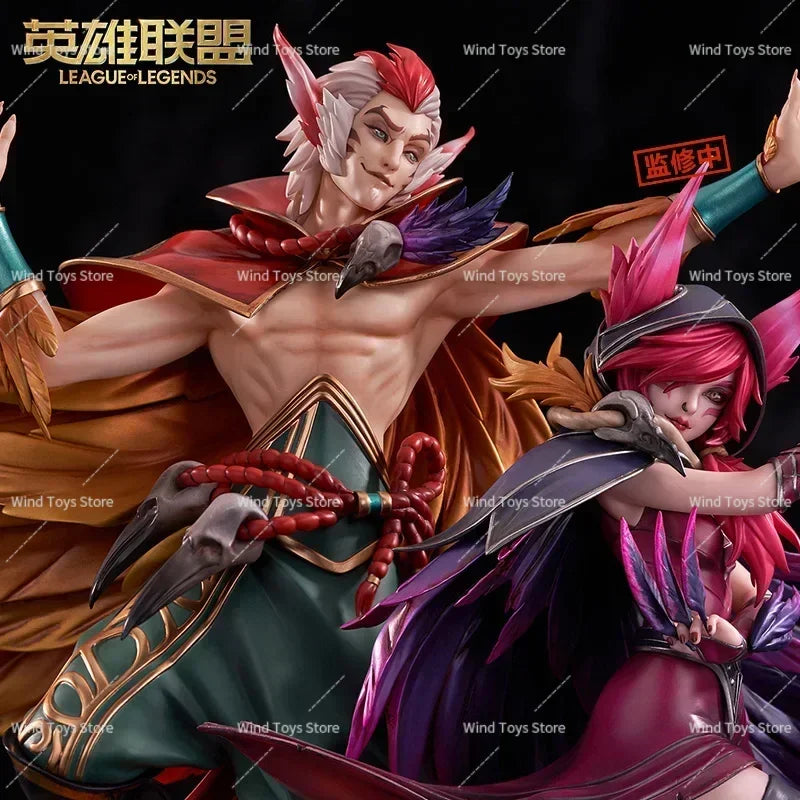 HobbyMax League of Legends Anime Figure Rakan and Xayah 1/7 Original Figurine Collection Boxed Ornaments Model Doll Toys