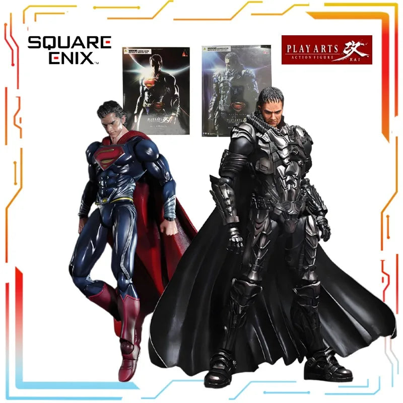SQUARE ENIX Original PLAY ARTS Modified Finished Movable Doll Series Man of Steel Anime Action Figure Model Toys Gifts for Boys