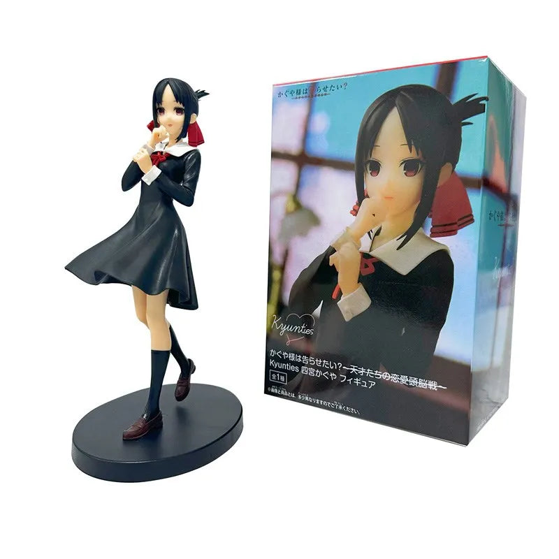 22CM Anime Game Figure Kaguya-sama Love Is War Fujiwara Chika Rabbit Model Dolls Kawaii Girl Figure Japanese Dolls Decoration