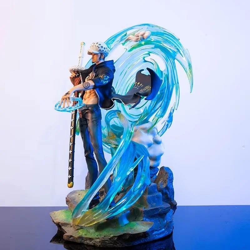 One Piece Gk Large Trafalgar Phantom Luo Action Figure Luminous Handheld Model Ornament High Quality Collectible For Boys