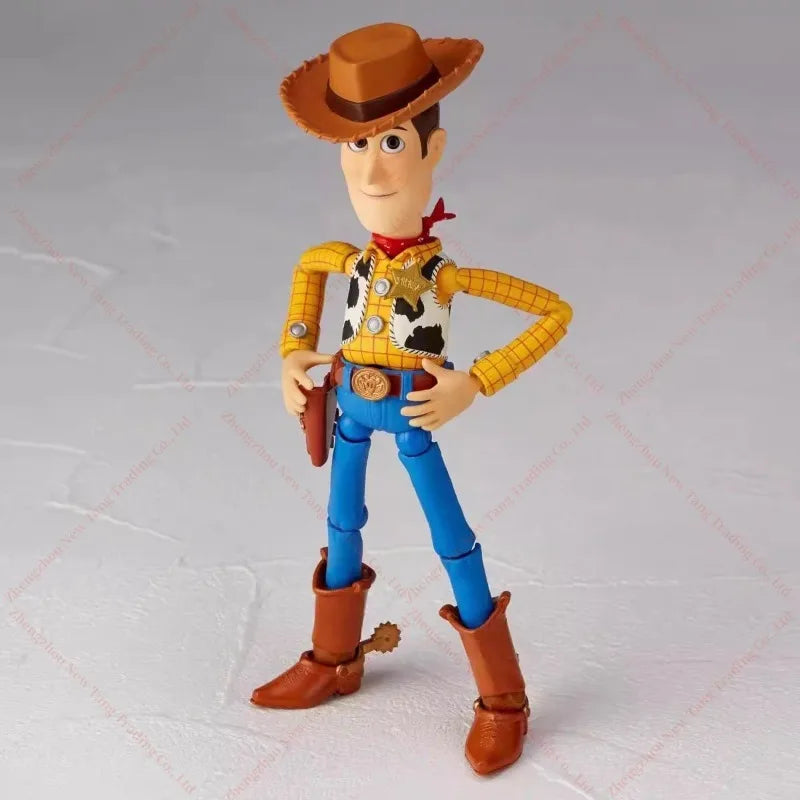 Original KAIYODO Revoltech TOY STORY Woody Ver.2.0 In Stock Anime Action Collection Figures Model Toys