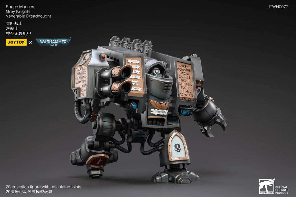 [Ready Stock] JOYTOY 1/18 Action Figure Mecha 40K Gray Knight Dreadnought Anime Collectible Model Toy Gift