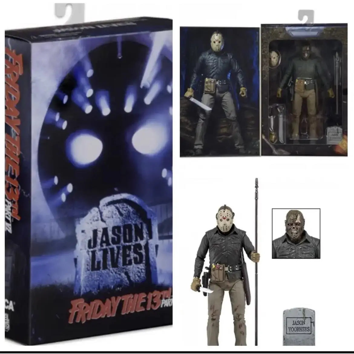 NECA Friday The 13th Figure Pennywise Part VII 7 New Blood Ultimate Jason Voorhees Action Figure Model Horror Halloween toy Gift